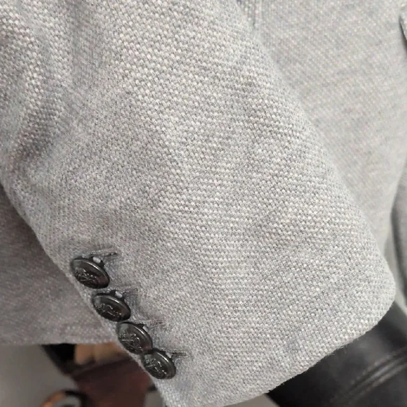 Banana Republic Light Gray Women's Suit Jacket - Picture 5 of 8